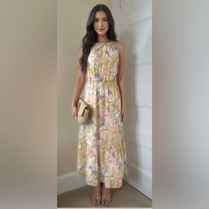 Bloomingdales Aqua Floral Dress